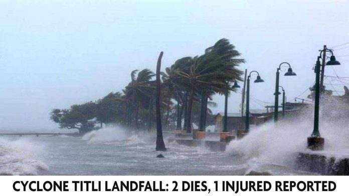 Cyclone Titli landfall