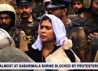 2 Women Almost At Sabarimala Shrine Stopped By Protesters & Priests