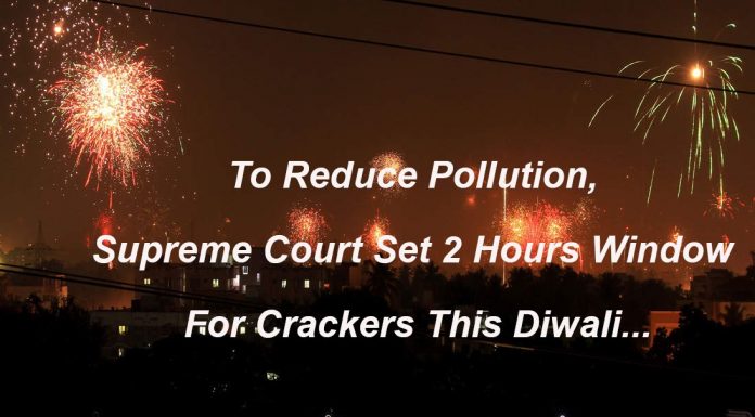 To Reduce Pollution Supreme Court set 2 Hours Window For Crackers