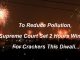 To Reduce Pollution Supreme Court set 2 Hours Window For Crackers