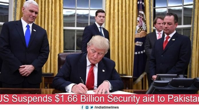 US suspends $1.66 Billion Security aid to Pakistan