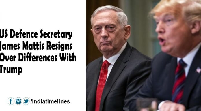 US Defence Secretary James Mattis resigned from the differences with Trump