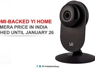 Price of Xiaomi-Backed Yi Home Camera decreased by January 26