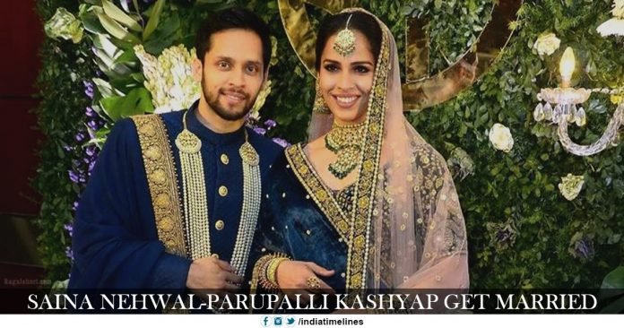 Saina Nehwal-Parupalli Kashyap Wedding