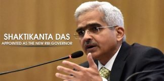 RBI appointed new Governor Shaktikanta Das