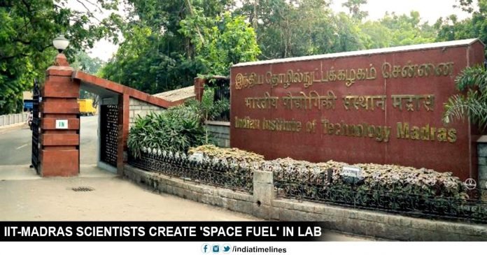 IIT-Madras scientists create 'space fuel' in lab IIT-Madras scientists create 'space fuel' in lab