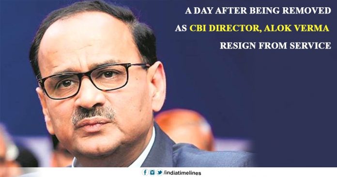 A day after being removed as CBI director