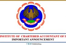 The Institute of Chartered Accountant of India