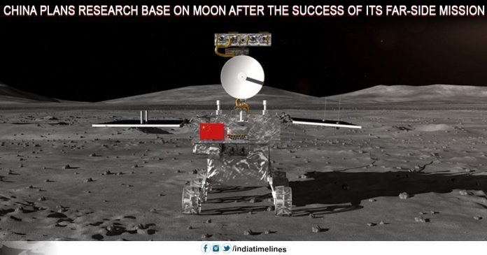 China plans research base on moon after the success of its far