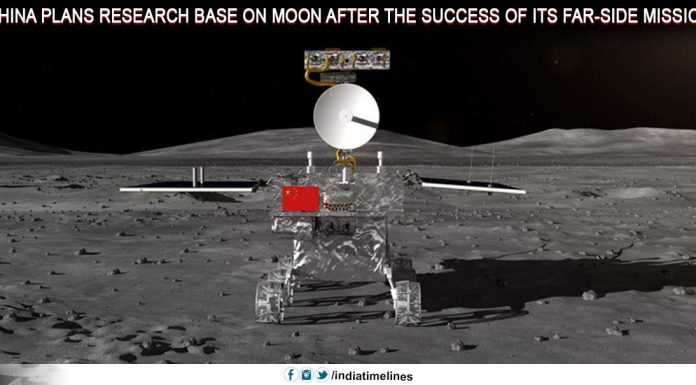 China plans research base on moon after the success of its far