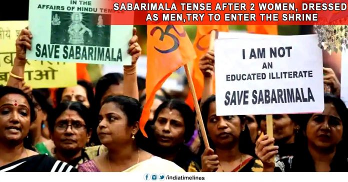 Sabarimala tense after 2 women- dressed as men