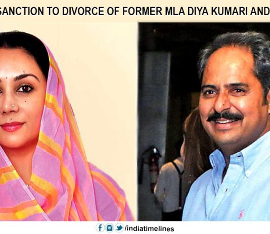 Family court's sanction to a divorce of Diya Kumari & Narendra Singh