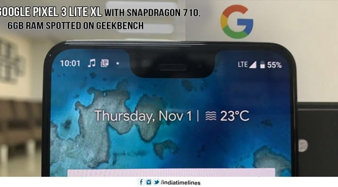 Google Pixel 3 Lite XL with Snapdragon 710