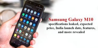 Samsung Galaxy M10 specifications leaked