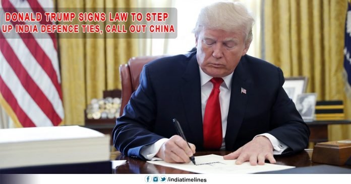 Donald Trump signed legislation to exclude China Donald Trump signed legislation to exclude China