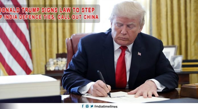 Donald Trump signed legislation to exclude China