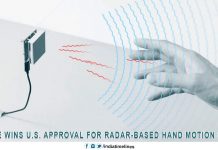 Google wins US approval for radar-based hand motion sensor