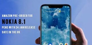 Amazon pre-order for Nokia 8.1 opens with 24 Jan release date in the UK