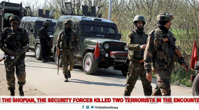 Two terrorists killed in encounter with security forces in Shopian