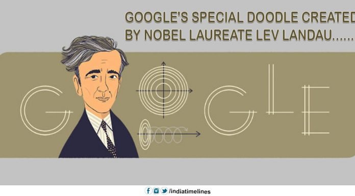 Google's special doodle created by Nobel laureate Lev Landau