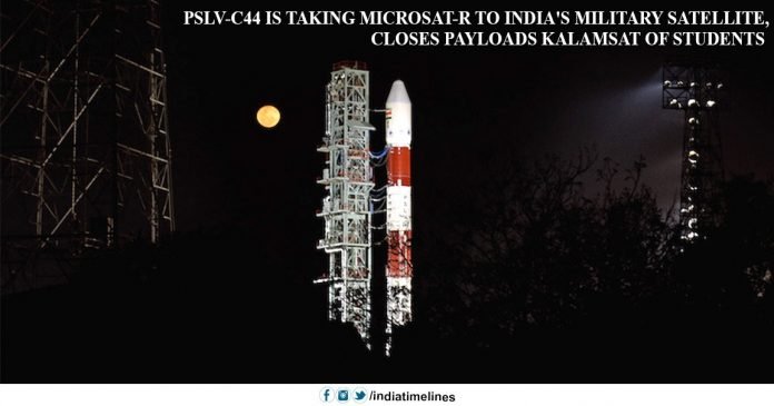 PSLV-C44 ready to launch Microsat-R and Kalamsat