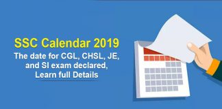 SSC Exam Calendar 2019-20 released, check CHSL, CGL Exam Date