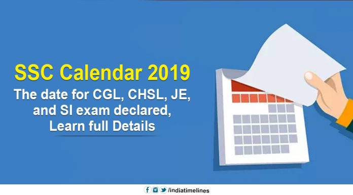 SSC Exam Calendar 2019-20 released, check CHSL, CGL Exam Date