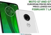 Moto G7 and G7 Plus European prices revealed, Price Leaked