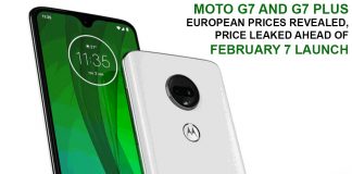 Moto G7 and G7 Plus European prices revealed, Price Leaked