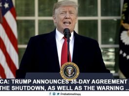 Trump announces 35-day agreement after the shutdown