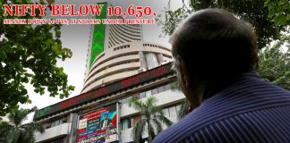Nifty below 10 650 & Sensex down 80 pts