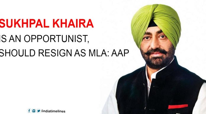 Sukhpal Khaira is an opportunist -should resign as MLA