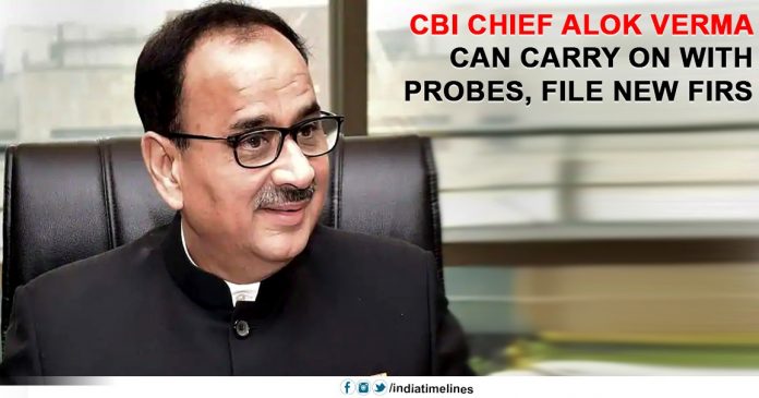 CBI chief Alok Verma can carry on with probes