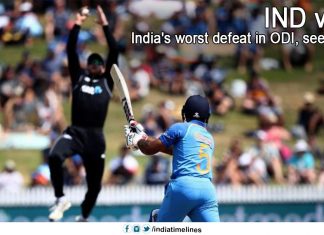India's worst defeat in ODI
