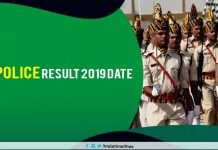 UP Police Result 2019 Date