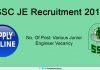 SSC JE Recruitment 2019