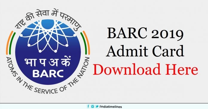 BARC Admit Card 2019