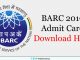 BARC Admit Card 2019