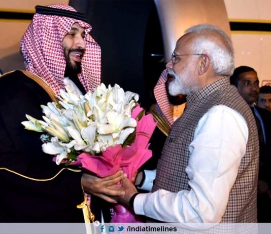 PM Modi receives Saudi Crown Prince Mohammed Bin Salman