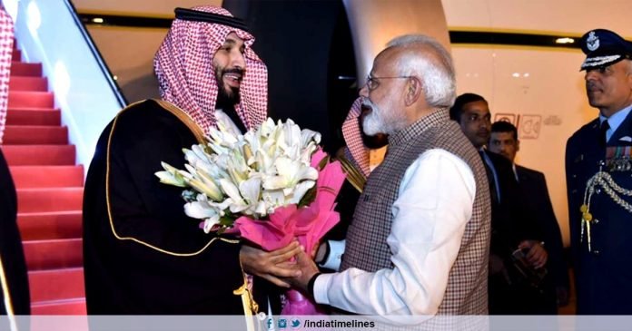 PM Modi receives Saudi Crown Prince Mohammed Bin Salman