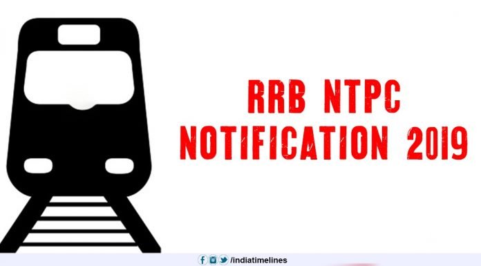 RRB NTPC Notification 2019