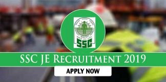 SSC JE 2019 recruitment