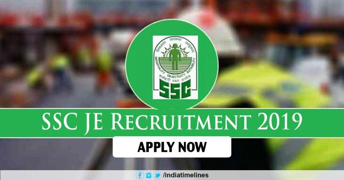SSC JE 2019 recruitment