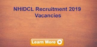 NHIDCL Recruitment 2019