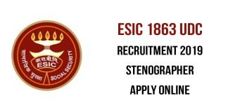 ESIC Recruitment 2019