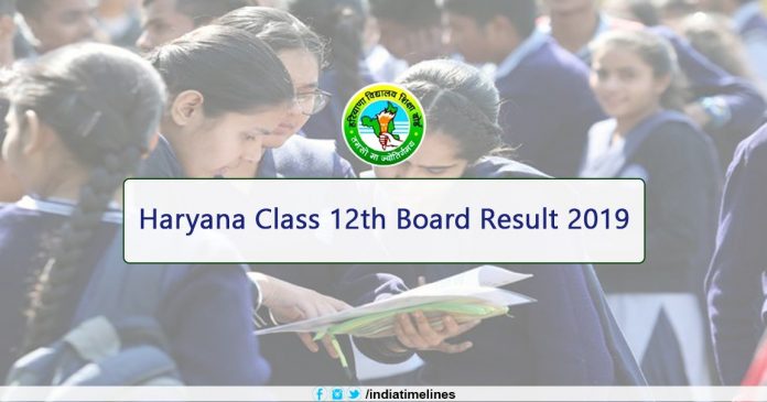 Haryana 12th Result 2019 Name Wise