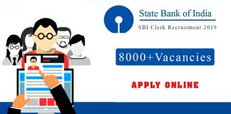 SBI Clerk Recruitment 2019