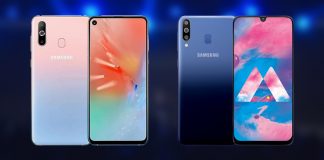 Samsung Galaxy A60 with punch-hole display