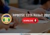 HPBOSE 12th Result 2019 Name Wise