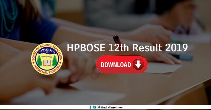 HPBOSE 12th Result 2019 Name Wise
